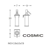 MEDIDAS DOSIFICADOR PARED KUBIC COSMIC